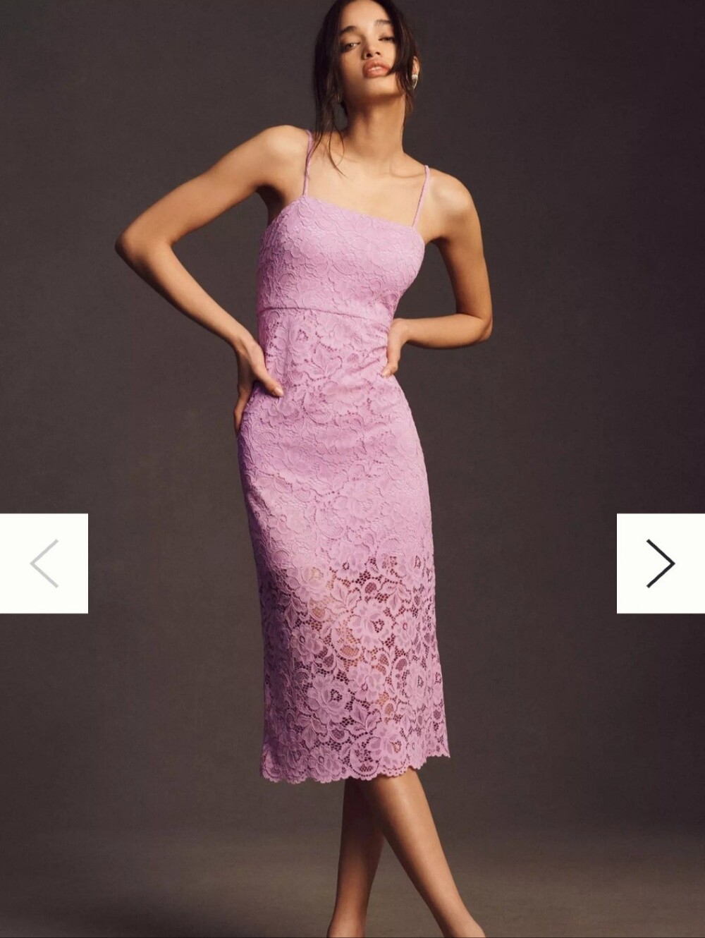 BHLDN Anthropologie Maria Lace Midi Dress Light Blue Size M - Picture 1 of 14